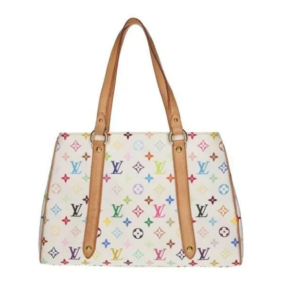 Louis Vuitton Aurelia MM Multicolor White Tote Bag - Picture 4 of 13